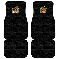 I Am Black History And I Strive To Make My Ancestor Proud Car Mats with Ancestral Collage Background and Afrocentric Lettering - Wonder Print Shop