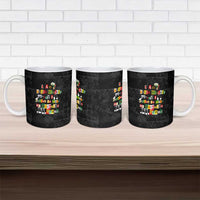 I Am Black History And I Strive To Make My Ancestor Proud Ceramic Mug with Ancestral Collage Background and Afrocentric Lettering - Wonder Print Shop
