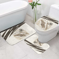 Taharqa Bathroom Set with Ancient Map Illustration, King of Two Lands Title and Kush Egypt Temple - Wonder Print Shop