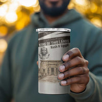 Taharqa 4 in 1 Can Cooler Tumbler with Ancient Map Illustration, King of Two Lands Title and Kush Egypt Temple - Wonder Print Shop