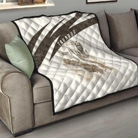 Taharqa Quilt with Ancient Map Illustration, King of Two Lands Title and Kush Egypt Temple - Wonder Print Shop