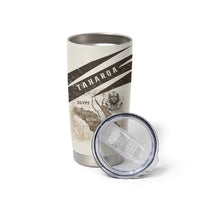 Taharqa Tumbler Cup with Ancient Map Illustration, King of Two Lands Title and Kush Egypt Temple - Wonder Print Shop
