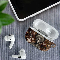 Shaka Zulu AirPods Case Monochrome Portrait Zulu Kingdom Heritage Unconquered Spirit Warrior Legacy Theme - Wonder Print Shop