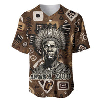 Shaka Zulu Baseball Jersey Monochrome Portrait Zulu Kingdom Heritage Unconquered Spirit Warrior Legacy Theme - Wonder Print Shop