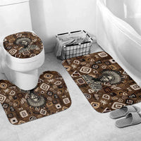 Shaka Zulu Bathroom Set Monochrome Portrait Zulu Kingdom Heritage Unconquered Spirit Warrior Legacy Theme - Wonder Print Shop