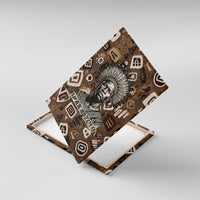 Shaka Zulu Canvas Wall Art Monochrome Portrait Zulu Kingdom Heritage Unconquered Spirit Warrior Legacy Theme - Wonder Print Shop