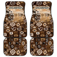 Shaka Zulu Car Mats Monochrome Portrait Zulu Kingdom Heritage Unconquered Spirit Warrior Legacy Theme - Wonder Print Shop