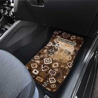 Shaka Zulu Car Mats Monochrome Portrait Zulu Kingdom Heritage Unconquered Spirit Warrior Legacy Theme - Wonder Print Shop