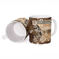 Shaka Zulu Ceramic Mug Monochrome Portrait Zulu Kingdom Heritage Unconquered Spirit Warrior Legacy Theme - Wonder Print Shop