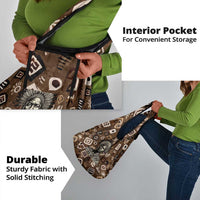 Shaka Zulu Grocery Bag Monochrome Portrait Zulu Kingdom Heritage Unconquered Spirit Warrior Legacy Theme - Wonder Print Shop