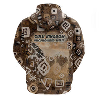 Shaka Zulu Hoodie Monochrome Portrait Zulu Kingdom Heritage Unconquered Spirit Warrior Legacy Theme - Wonder Print Shop