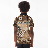 Shaka Zulu Kid Polo Shirt Monochrome Portrait Zulu Kingdom Heritage Unconquered Spirit Warrior Legacy Theme - Wonder Print Shop