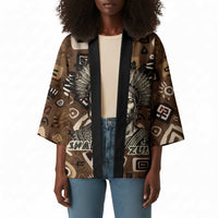 Shaka Zulu Kimono Monochrome Portrait Zulu Kingdom Heritage Unconquered Spirit Warrior Legacy Theme - Wonder Print Shop