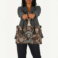 Shaka Zulu Leather Bag Monochrome Portrait Zulu Kingdom Heritage Unconquered Spirit Warrior Legacy Theme - Wonder Print Shop