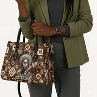 Shaka Zulu Leather Bag Monochrome Portrait Zulu Kingdom Heritage Unconquered Spirit Warrior Legacy Theme - Wonder Print Shop