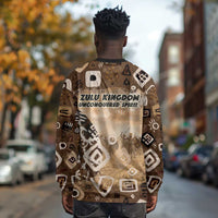 Shaka Zulu Long Sleeve Shirt Monochrome Portrait Zulu Kingdom Heritage Unconquered Spirit Warrior Legacy Theme - Wonder Print Shop