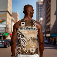 Shaka Zulu Men Tank Top Monochrome Portrait Zulu Kingdom Heritage Unconquered Spirit Warrior Legacy Theme - Wonder Print Shop