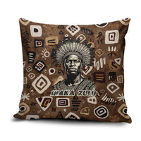 Shaka Zulu Pillow Cover Monochrome Portrait Zulu Kingdom Heritage Unconquered Spirit Warrior Legacy Theme - Wonder Print Shop
