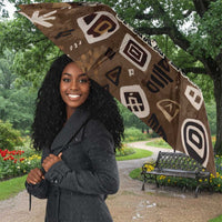 Shaka Zulu Umbrella Monochrome Portrait Zulu Kingdom Heritage Unconquered Spirit Warrior Legacy Theme - Wonder Print Shop