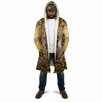 Shaka Zulu Cloak Leopard Print Design Traditional Warrior Spear and Shield Illustration Tribal King - Wonder Print Shop