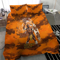 Shaka Zulu Bedding Set Warrior Fiery Roaring Lion - Never Retreat Never Surrender African Strength and Courage - Wonder Print Shop
