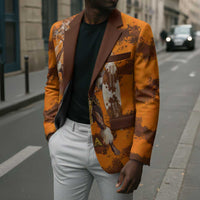 Shaka Zulu Blazer Warrior Fiery Roaring Lion - Never Retreat Never Surrender African Strength and Courage - Wonder Print Shop