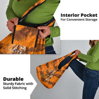 Shaka Zulu Grocery Bag Warrior Fiery Roaring Lion - Never Retreat Never Surrender African Strength and Courage - Wonder Print Shop