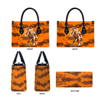 Shaka Zulu Leather Bag Warrior Fiery Roaring Lion - Never Retreat Never Surrender African Strength and Courage - Wonder Print Shop