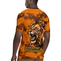 Shaka Zulu Rugby Jersey Warrior Fiery Roaring Lion - Never Retreat Never Surrender African Strength and Courage - Wonder Print Shop