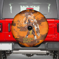 Shaka Zulu Spare Tire Cover Warrior Fiery Roaring Lion - Never Retreat Never Surrender African Strength and Courage - Wonder Print Shop