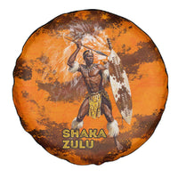 Shaka Zulu Spare Tire Cover Warrior Fiery Roaring Lion - Never Retreat Never Surrender African Strength and Courage - Wonder Print Shop