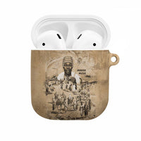 Mansa Musa AirPods Case Sepia Map Historic Pilgrimage Empire Expedition 1324 African Royalty Legacy - Wonder Print Shop
