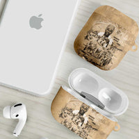 Mansa Musa AirPods Case Sepia Map Historic Pilgrimage Empire Expedition 1324 African Royalty Legacy - Wonder Print Shop