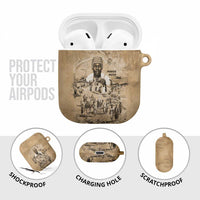 Mansa Musa AirPods Case Sepia Map Historic Pilgrimage Empire Expedition 1324 African Royalty Legacy - Wonder Print Shop