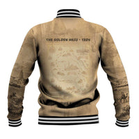 Mansa Musa Baseball Jacket Sepia Map Historic Pilgrimage Empire Expedition 1324 African Royalty Legacy - Wonder Print Shop