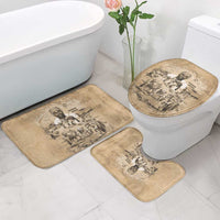 Mansa Musa Bathroom Set Sepia Map Historic Pilgrimage Empire Expedition 1324 African Royalty Legacy - Wonder Print Shop