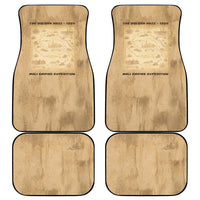 Mansa Musa Car Mats Sepia Map Historic Pilgrimage Empire Expedition 1324 African Royalty Legacy - Wonder Print Shop
