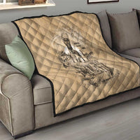 Mansa Musa Quilt Sepia Map Historic Pilgrimage Empire Expedition 1324 African Royalty Legacy - Wonder Print Shop