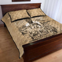 Mansa Musa Quilt Bed Set Sepia Map Historic Pilgrimage Empire Expedition 1324 African Royalty Legacy - Wonder Print Shop