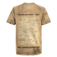 Mansa Musa Rugby Jersey Sepia Map Historic Pilgrimage Empire Expedition 1324 African Royalty Legacy - Wonder Print Shop
