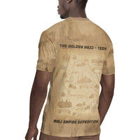 Mansa Musa Rugby Jersey Sepia Map Historic Pilgrimage Empire Expedition 1324 African Royalty Legacy - Wonder Print Shop