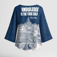 Mansa Musa Sankore University Kimono Sleeve Blouse Knowledge is the True Gold - African Scholarly Legacy - Wonder Print Shop