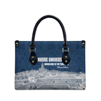 Mansa Musa Sankore University Leather Bag Knowledge is the True Gold - African Scholarly Legacy - Wonder Print Shop