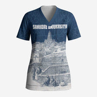 Mansa Musa Sankore University Scrub Top Knowledge is the True Gold - African Scholarly Legacy - Wonder Print Shop