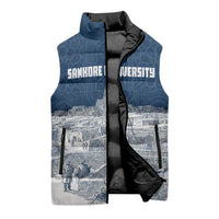 Mansa Musa Sankore University Sleeveless Puffer Jacket Knowledge is the True Gold - African Scholarly Legacy - Wonder Print Shop