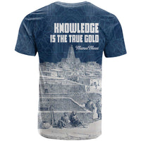 Mansa Musa Sankore University T shirt Knowledge is the True Gold - African Scholarly Legacy - Wonder Print Shop
