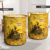 Mansa Musa Laundry Basket Golden Legacy Theme Ancient Map Regal Portrait of Mali Emperor Timbuktu - Wonder Print Shop