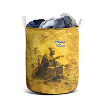 Mansa Musa Laundry Basket Golden Legacy Theme Ancient Map Regal Portrait of Mali Emperor Timbuktu - Wonder Print Shop