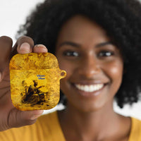Mansa Musa AirPods Case Golden Legacy Theme Ancient Map Regal Portrait of Mali Emperor Timbuktu - Wonder Print Shop