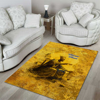 Mansa Musa Area Rug Golden Legacy Theme Ancient Map Regal Portrait of Mali Emperor Timbuktu - Wonder Print Shop
